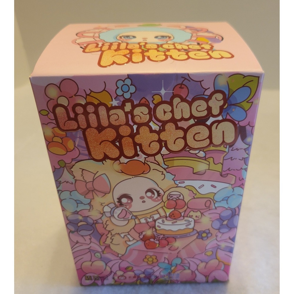 Liila Toys Liila's Chef Kitten Hazelnut Cream Puff Plush Blind Box Figure Pink
